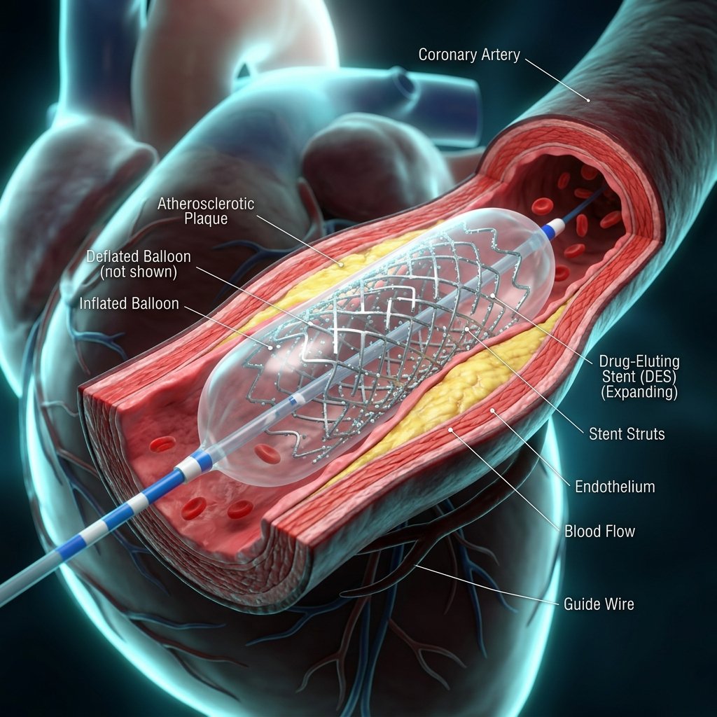 Coronary Angioplasty Stent Deployment