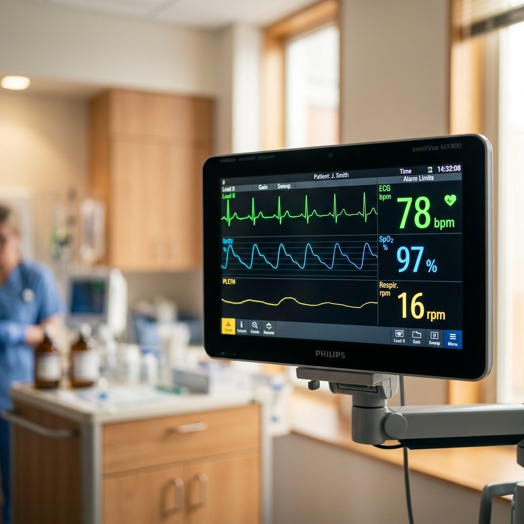 Electrocardiogram ECG Test Screen