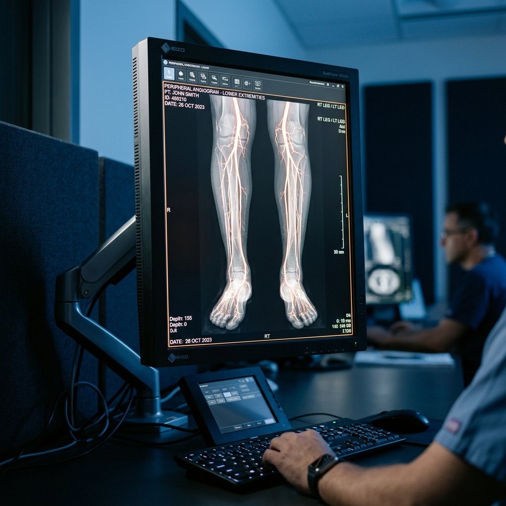 Peripheral Angiography Scan Screen