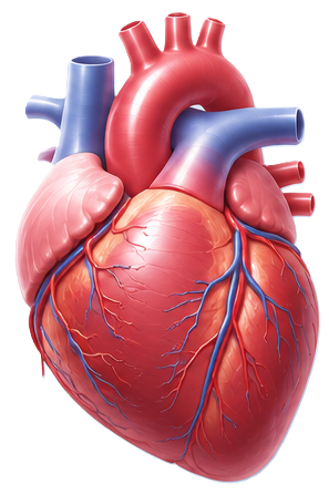 Central 3D Heart Illustration
